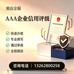 嘉兴AAA企业信用评级申请服务